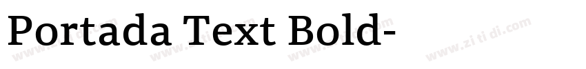 Portada Text Bold字体转换